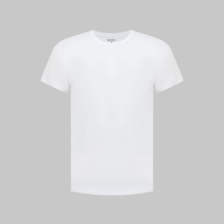 Men's premium white undershirt – luxurious micromodal fabric, soft and moisture-wicking for daily wear